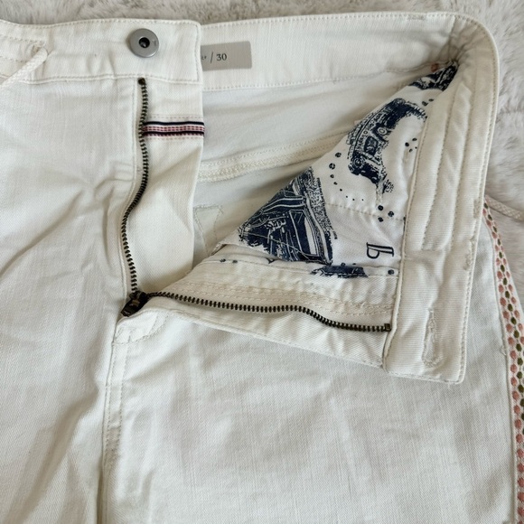 Anthropologie Faustine Embroidered Drawstring Waist Shorts Womens Size 30 White - Picture 7 of 14